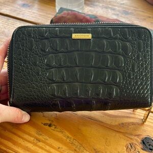 Brahmin black wallet multi compartments
